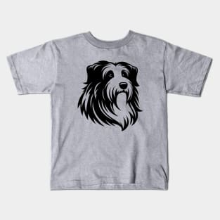 Bearded Collie Dog Kids T-Shirt